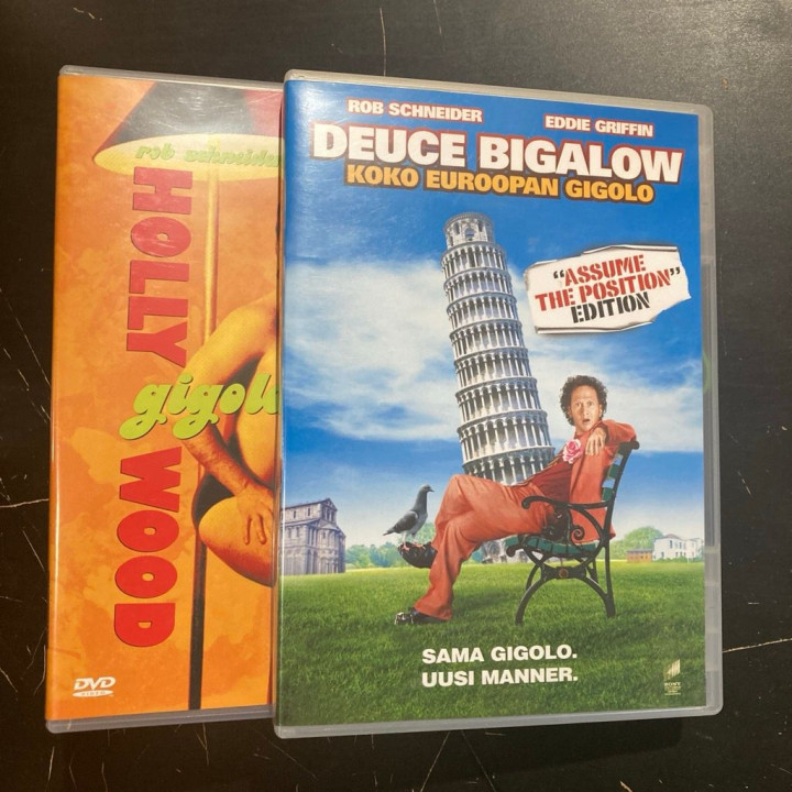 Deuce Bigalow 1-2 2DVD (VG+-M-/M-) -komedia-